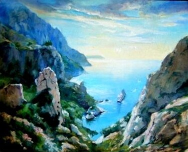 Painting titled "Marseille..........." by Eugenie Ch., Original Artwork, Oil