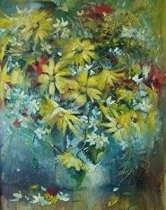Painting titled "Untitled-2" by Eugenie Ch., Original Artwork, Oil