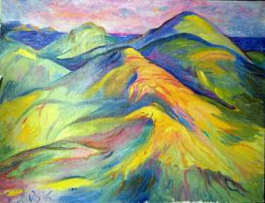 Painting titled "In pursuit of sun" by Drigo, Original Artwork, Acrylic