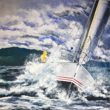 Peinture intitulée "Automne dans la mer" par Eugenio Giaccone, Œuvre d'art originale, Acrylique Monté sur Autre panneau rigi…
