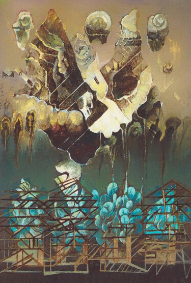 Arts numériques intitulée "Ogrody III" par Eugeniusz Delekta, Œuvre d'art originale, Peinture numérique