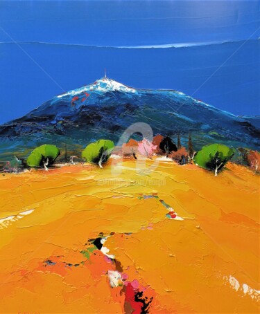 Peinture intitulée "Le Puy" par Christian Eurgal, Œuvre d'art originale, Huile Monté sur Châssis