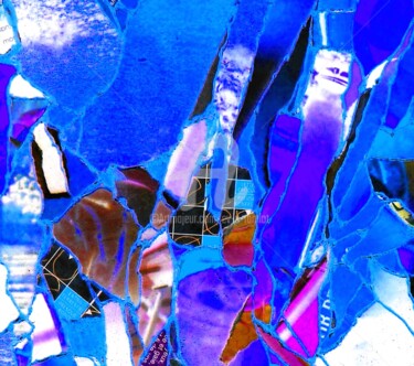 Arts numériques intitulée "SOULandFISH lavande…" par Ev.A. Ramlot, Œuvre d'art originale, Peinture numérique