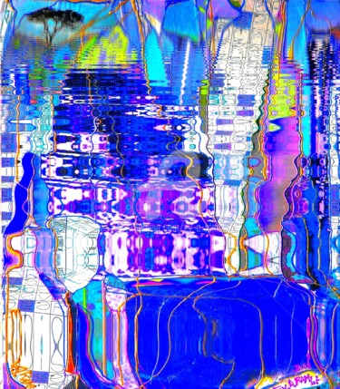 Digitale Kunst mit dem Titel "St TROP blues.jpg" von Ev.A. Ramlot, Original-Kunstwerk