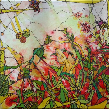 Collages titled "Primavera.jpg" by Ev.A. Ramlot, Original Artwork, Paper cutting