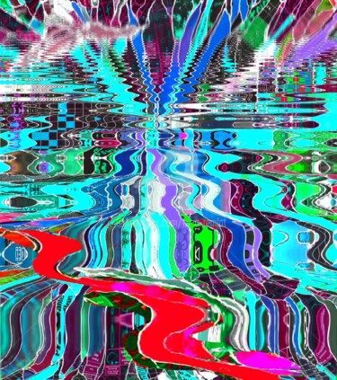 Digitale Kunst getiteld "REFLETS tropics.jpg" door Ev.A. Ramlot, Origineel Kunstwerk