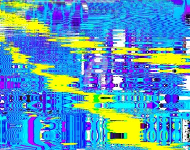 Цифровое искусство под названием "REFLETS d un soir.j…" - Ev.A. Ramlot, Подлинное произведение искусства
