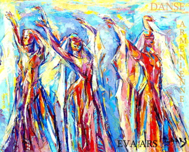 Peinture intitulée "La danse Anych" par Eva Ars, Œuvre d'art originale, Huile