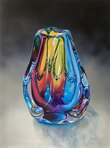 Pintura intitulada "Venetian Vase 1" por Eva Bazhenova, Obras de arte originais, Óleo