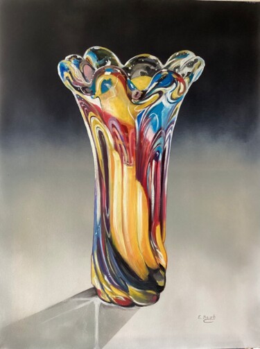 Pittura intitolato "Venetian Vase 3" da Eva Bazhenova, Opera d'arte originale, Olio