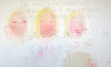 Картина под названием "Et les fleurs sont…" - Eva Bergera, Подлинное произведение искусства, Акрил