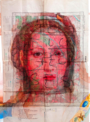 Artes digitais intitulada "À Relever b 2022" por Eva Bergera, Obras de arte originais, Fotografia Manipulada Montado em Alum…