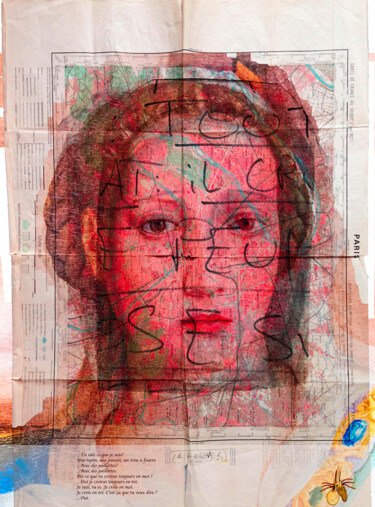 Arte digital titulada "À Relever b 2022" por Eva Bergera, Obra de arte original, Fotografía manipulada Montado en Aluminio