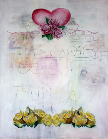 Painting titled "Et mon coeur à la f…" by Eva Bergera, Original Artwork, Acrylic