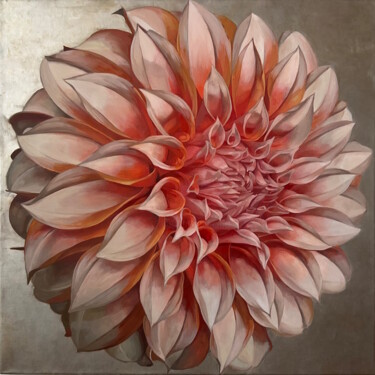 Malerei mit dem Titel "Dahlia" von Eva Buchmuller, Original-Kunstwerk, Acryl