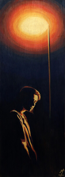 Картина под названием "00H00" - Eva Chassefeyre, Подлинное произведение искусства, Акрил Установлен на Деревянная панель