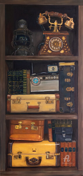 Malerei mit dem Titel "Timeless collection" von Eva Chen, Original-Kunstwerk, Öl