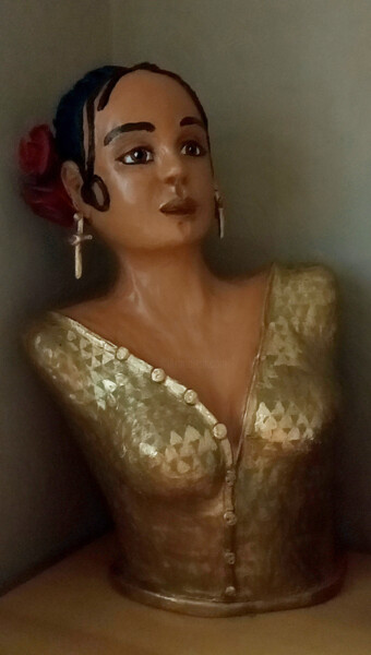 Sculpture titled "Alejandra" by Eva Diez, Original Artwork, Acrylic