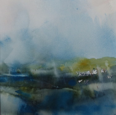 Painting titled "Après l'orage" by Eva Gohier, Original Artwork, Watercolor