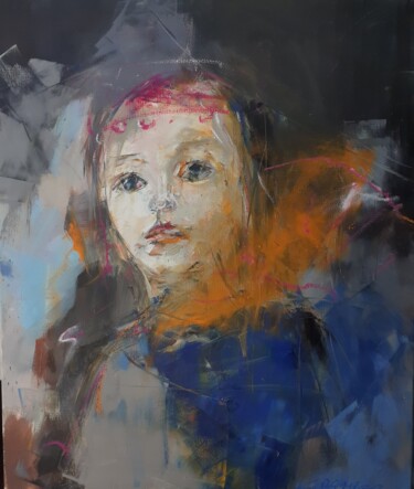 Картина под названием "Le déguisement" - Eva Gohier, Подлинное произведение искусства, Масло