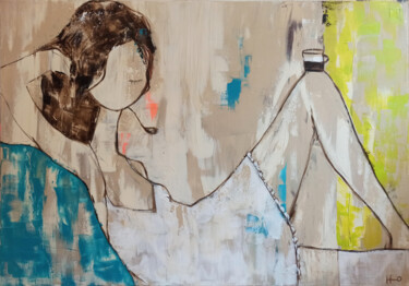 Malarstwo zatytułowany „Gloria” autorstwa Eva Hidalgo, Oryginalna praca, Akryl Zamontowany na Drewniana rama noszy