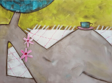 Картина под названием "Picknick" - Eva Hidalgo, Подлинное произведение искусства, Акрил Установлен на Деревянная рама для но…