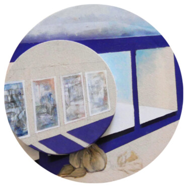 Pintura titulada "Bulbe en chambre" por Eva Khatchadourian, Obra de arte original, Acrílico Montado en Bastidor de camilla d…