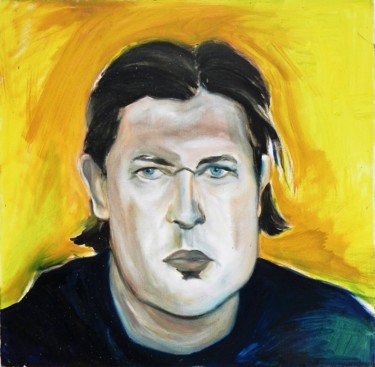 Peinture intitulée "Hugh" par Eva Lacres, Œuvre d'art originale, Acrylique