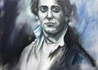 Painting titled "Lou Reed" by Eva Lacres, Original Artwork, Acrylic