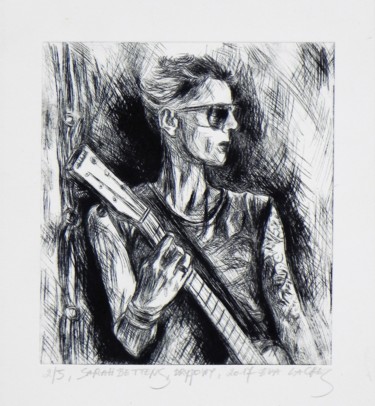 Отпечатки и Гравюры под названием "Sarah Bettens" - Eva Lacres, Подлинное произведение искусства, гравюра