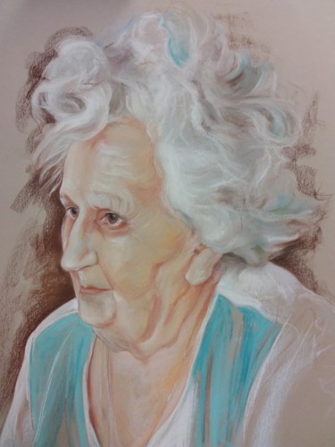 Dessin intitulée "Juliana" par Eva Lacres, Œuvre d'art originale, Pastel