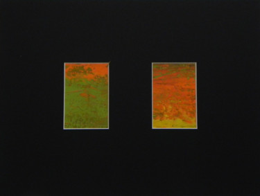 Malerei mit dem Titel "van Put naar Berg b…" von Eva Lacres, Original-Kunstwerk, Öl Auf Holzplatte montiert