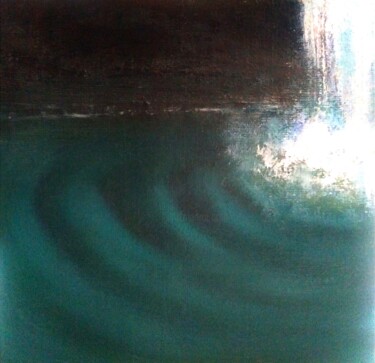 Картина под названием "In aqua sanitas" - Eva Lazaryan, Подлинное произведение искусства, Масло Установлен на Деревянная пан…