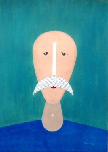 Painting titled "Paul" by Éva Mihalovics, Original Artwork, Acrylic