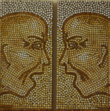 Skulptur mit dem Titel "side" von Éva Mihalovics, Original-Kunstwerk, Mosaik