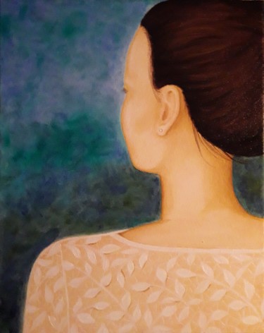 Картина под названием "lace / lasur technic" - Éva Mihalovics, Подлинное произведение искусства, Масло