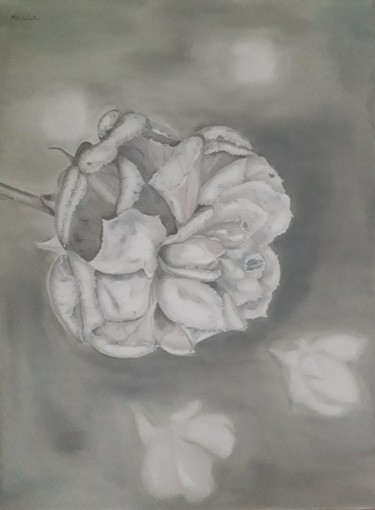 Картина под названием "frostbitten" - Éva Mihalovics, Подлинное произведение искусства, Масло