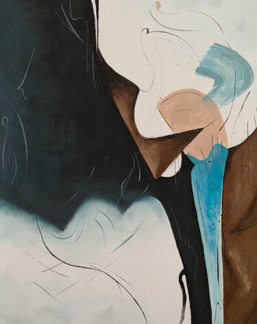 Malarstwo zatytułowany „Waterfall” autorstwa Eva Min, Oryginalna praca, Akryl