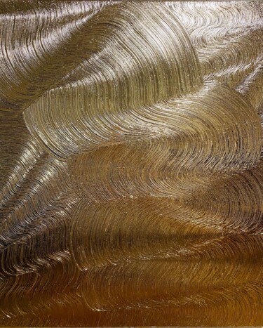 Pittura intitolato "Gold" da Eva Min, Opera d'arte originale, pigmenti