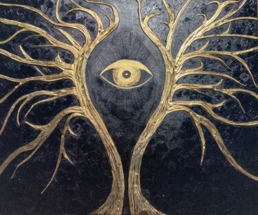 Pintura intitulada "Tree of life" por Eva Min, Obras de arte originais, Acrílico