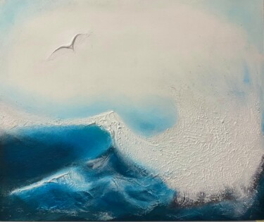 Painting titled "Storm" by Eva Min, Original Artwork, Acrylic
