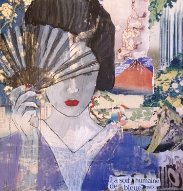 Collages titled "Geisha" by Eva Pantera, Original Artwork, Collages