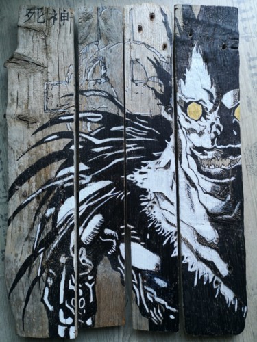 Pintura titulada "Death Note, Riuk" por Eva Pantera, Obra de arte original, Acrílico