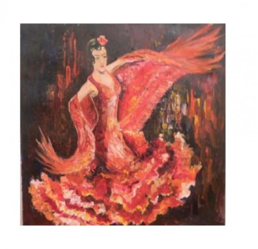 Painting titled "Фламенко" by Eva Shturma, Original Artwork