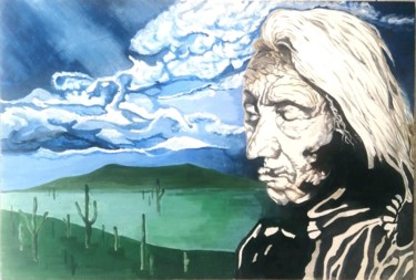 Pittura intitolato "Indian" da Eva Tonelato, Opera d'arte originale, Acrilico