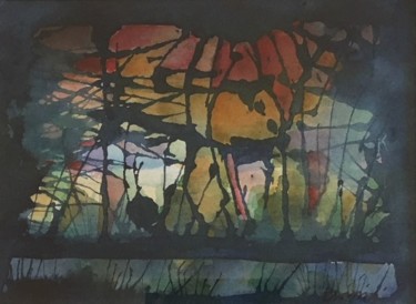 Peinture intitulée "Sping light" par Eva Wiren, Œuvre d'art originale, Aquarelle