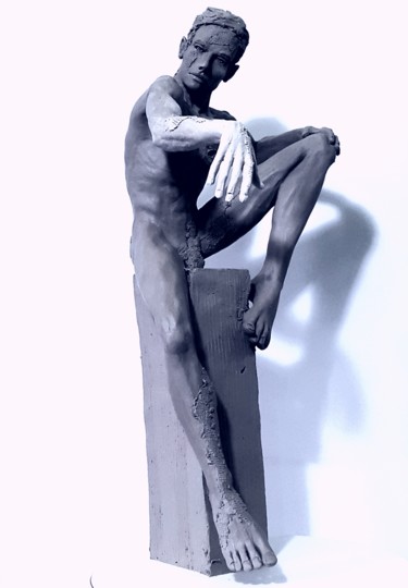 Skulptur mit dem Titel "Écho" von Eva Czaplicki, Original-Kunstwerk, Ton