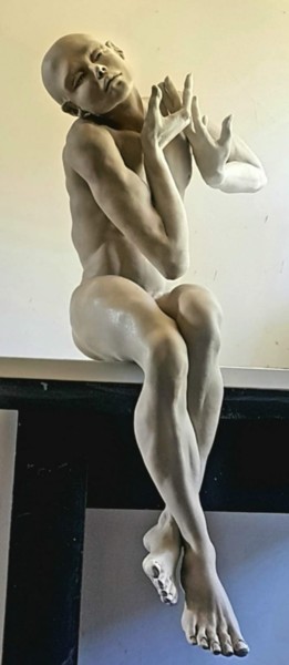 Rzeźba zatytułowany „Agapí (la corbeille…” autorstwa Eva Czaplicki, Oryginalna praca, Glina