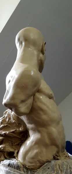 Sculpture titled "Océan" by Eva Czaplicki, Original Artwork, Clay