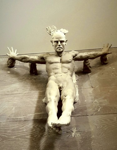 Sculpture intitulée "Phénix" par Eva Czaplicki, Œuvre d'art originale, Argile